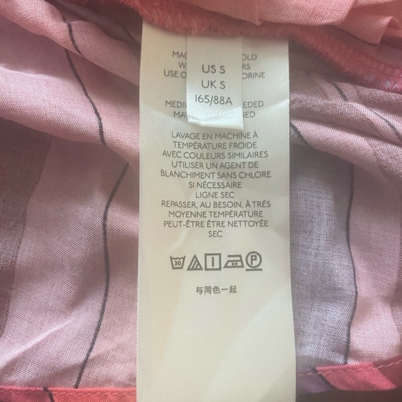 Free People Mackenzie striped point collar sleeveless tie wrap blouse - Picture 9 of 12